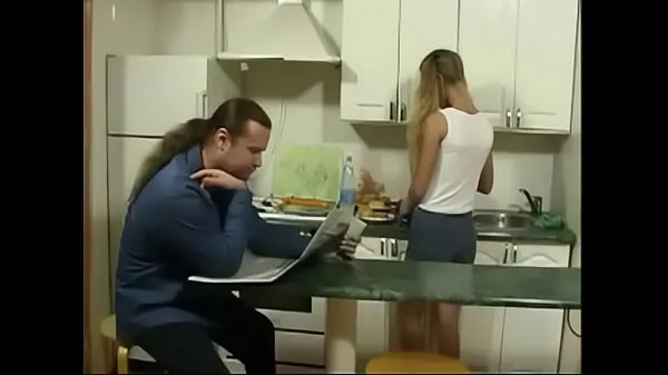 Hot BritishTeen step Daughter seduce father in Kitchen for sex cool Videos