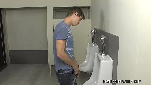 Hot Twink is Caught Looking at Cock in School Bathroom cool Videos