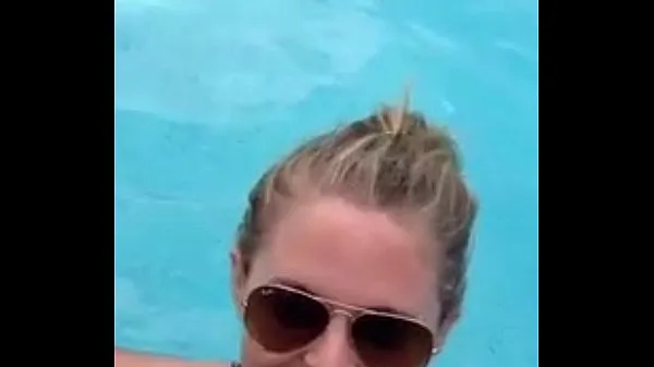 Blowjob In Public Pool By Blonde, Recorded On Mobile Phone Video sejuk panas