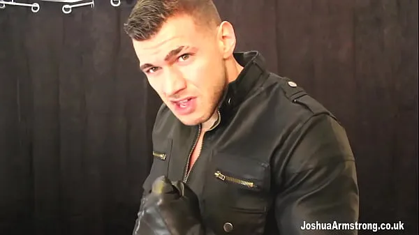 Hot muscle hunk sucking up cum of my leather gloves cool Videos