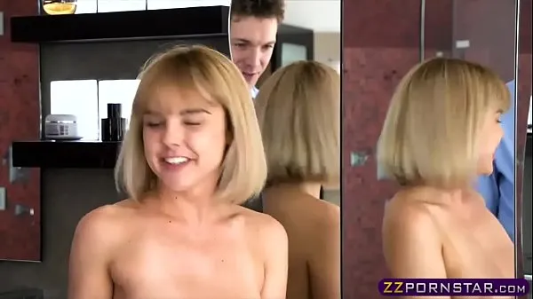 Sıcak Slutty blonde wife having a quickie fuck with hubby harika Videolar
