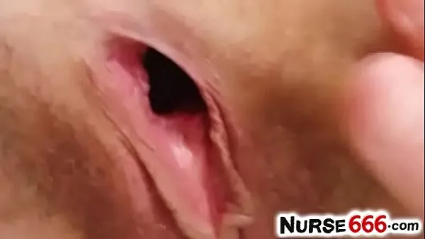 Amanda Vamp a hot nurse showing off her nasty hairy twat Video sejuk panas