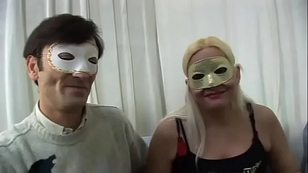 Hot Blondie in mask sucking a cock cool Videos