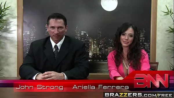 Hot Brazzers - Big Tits at Work - Fuck The News scene starring Ariella Ferrera, Nikki Sexx and John Str cool Videos