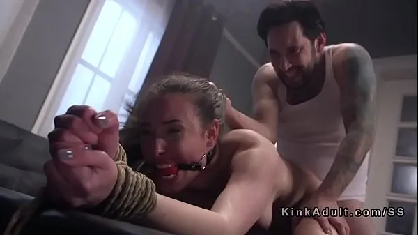 Horúce Tied up slave gagged and anal fucked skvelé videá