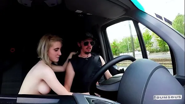 Hot BUMS BUS - Petite blondie Lia Louise enjoys backseat fuck and facial in the van cool Videos