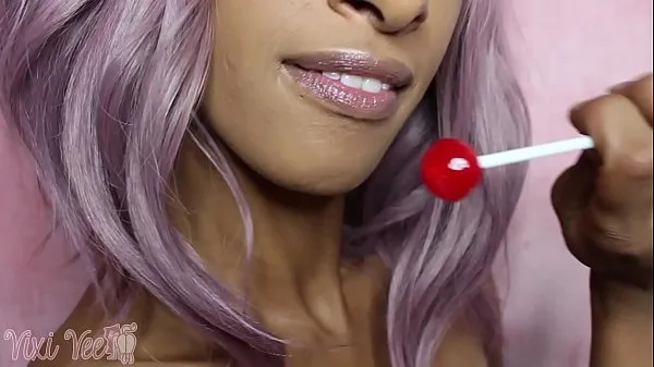 Populaire Longue Long Tongue Mouth Fetish Lollipop FULL VIDEO coole video's