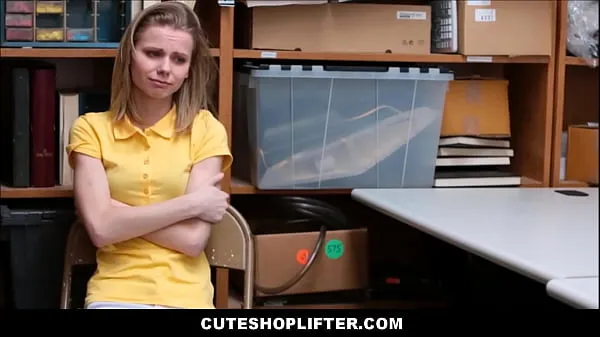Sıcak Cute Blonde Skinny Teen Caught Stealing Fucked By Officer harika Videolar