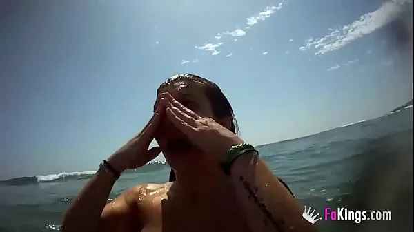 Hot Little Mermaid XXX: Sol fingers herself in the Valencia's seaside cool Videos