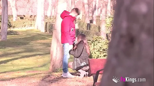 Hot Lucia Nieto is back in FAKings to suck stranger's dicks right in the public park cool Videos