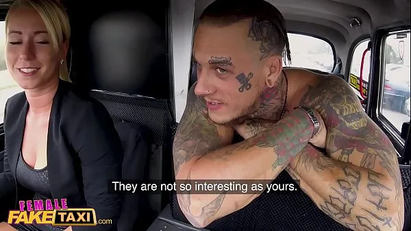 Hot Female Fake Taxi Tattooed guy makes sexy blonde horny cool Videos