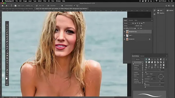 Sıcak Blake Lively nude "The Shaddows" in photoshop harika Videolar