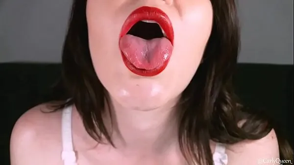 Vroči Red Lips Mouth Tease by CarlyQueenn kul videoposnetki