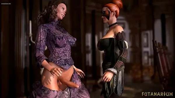 Horúce Futanari 3D Fantasy: Dickgirls fuck each other and fill with cum their mouths and asses skvelé videá