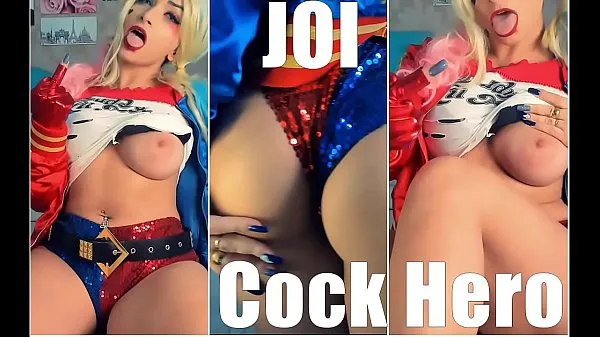 Vídeos quentes SEXY HARLEY QUINN JOI BIG BOOBS COCK HERO, Cum on boobs legais