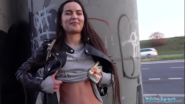 Public Agent Monica Brown has her tight Russian pussy fucked outdoors Video keren yang keren