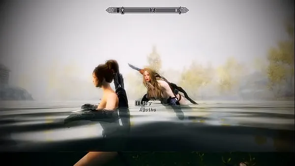 SKYRIM MOD] Sexy Swimming at Lake Honrich Video thú vị hấp dẫn