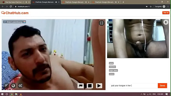 Hotte Man eats pussy on webcam seje videoer