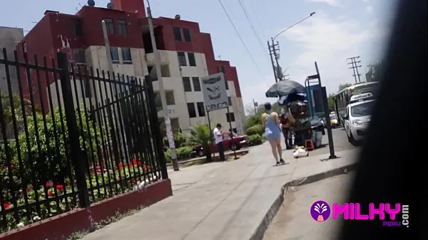 Street vendor accepts Milky dude's proposal and gets fucked for money Video keren yang keren