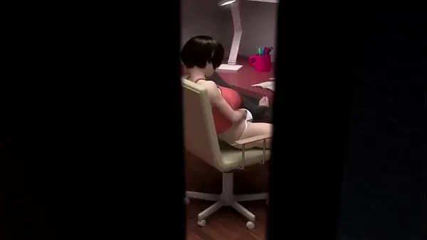 3D Hentai | Sister caught masturbating and fucked Video sejuk panas