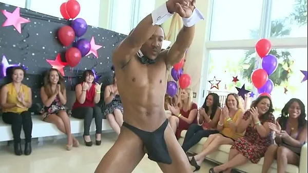 DANCING BEAR - Group Of Mixed Race Babes Suckin' & Fuckin' Male Strippers Video keren yang keren