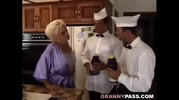 Hot Granny Almost Dies In DP cool Videos
