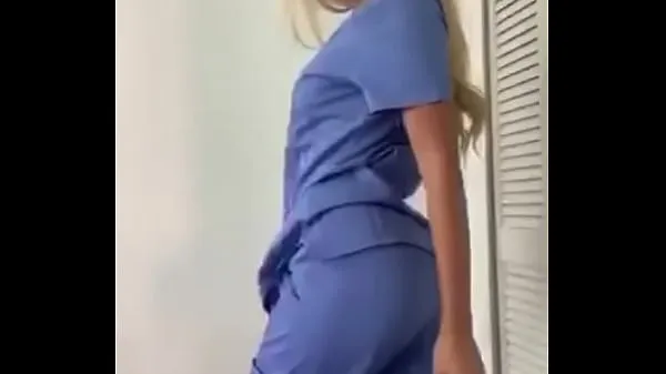 Hot Nurse showing off cool Videos