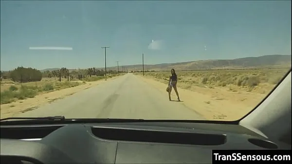 Žhavá Transsexual hitchhiker fucked in the ass skvělá videa