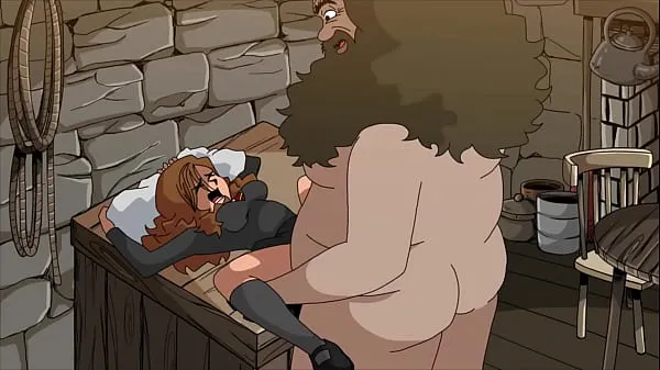 Καυτά Fat man destroys teen pussy (Hagrid and Hermione δροσερά βίντεο