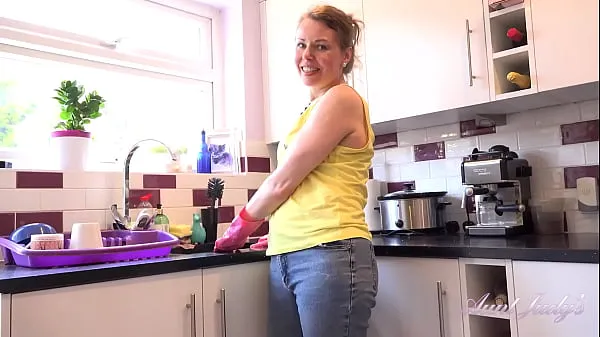 Hot AuntJudys - 46yo Natural FullBush Amateur MILF Alexia gives JOI in the Kitchen cool Videos