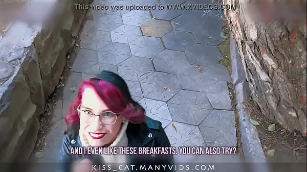 Sıcak KISSCAT Love Breakfast with Sausage - Public Agent Pickup Russian Student for Outdoor Sex harika Videolar