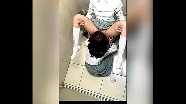 Hot Two Lesbian Students Fucking in the School Bathroom! Pussy Licking Between School Friends! Real Amateur Sex! Cute Hot Latinas cool Videos