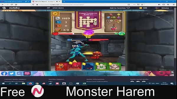 Heiße Monster Harem (kostenloses Spiel Nutaku) Dungeon Crawler coole Videos