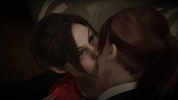Sıcak Resident Evil Double Futa - Claire Redfield (Remake) and Claire (Revelations 2) Sex Crossover harika Videolar