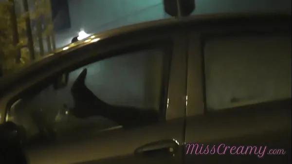 Hot Sharing my slut wife with a stranger in car in front of voyeurs in a public parking lot - MissCreamy cool Videos