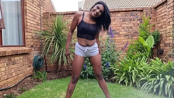 Desi piss slut making everything wet and pissy as she pisses indoors and outdoors in different outfits Video keren yang keren