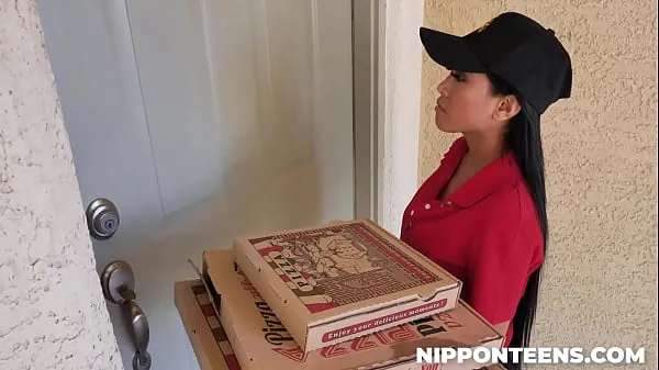 Hot Two Guys Playing with Delivery Girl - Ember Snow cool Videos