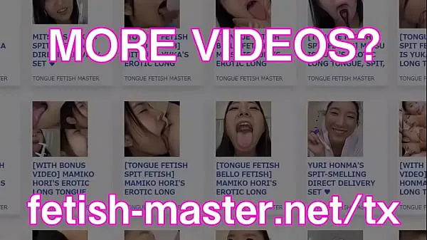 Heiße Japanese Asian Tongue Spit Fetish coole Videos