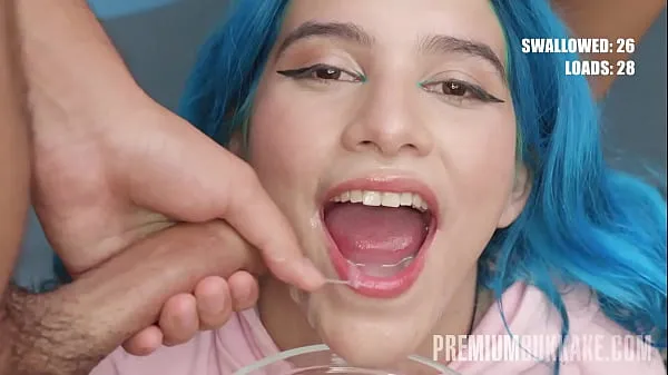 Populaire PremiumBukkake - Min Galilea swallows 64 huge cumshots in mouthful bukkake coole video's