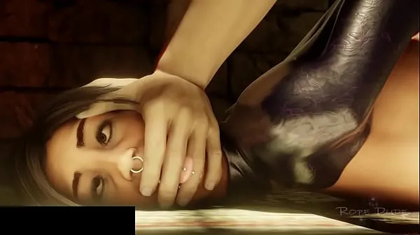 Vroči RopeDude Lara's BDSM kul videoposnetki