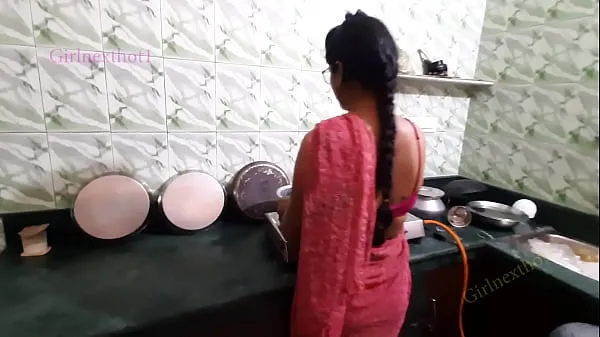 Hot Indian Bhabi Fucked in Kitchen by Devar - Bhabi in Red Saree cool Videos