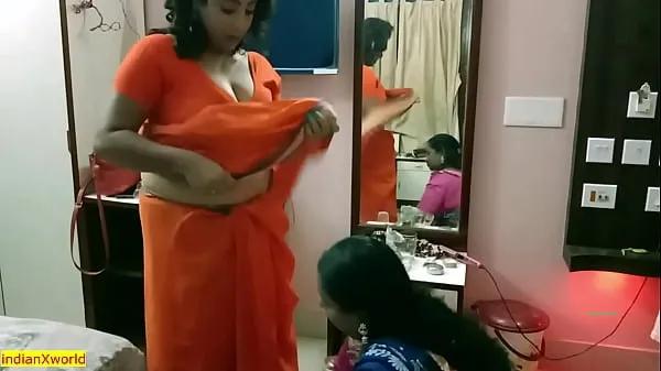 热印度孟加拉丈夫与女仆作弊！ 天哪，老婆来了酷视频
