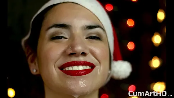 Merry Christmas! Holiday blowjob and facial! Bonus photo session Video sejuk panas