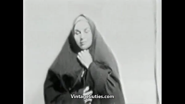 حار A Nun gets Her Holy Pussy Fucked بارد أشرطة الفيديو