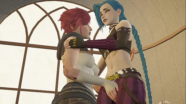 Žhavá Arcane - Vi and Jinx Lesbian Sex [4K, 60FPS, 3D Hentai Game, Uncensored, Ultra Settings skvělá videa