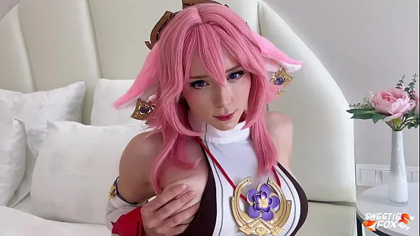 Hot Yae Miko from the Genshin Impact Deepthroat, Facesitting and Rough Fucks with Me cool Videos
