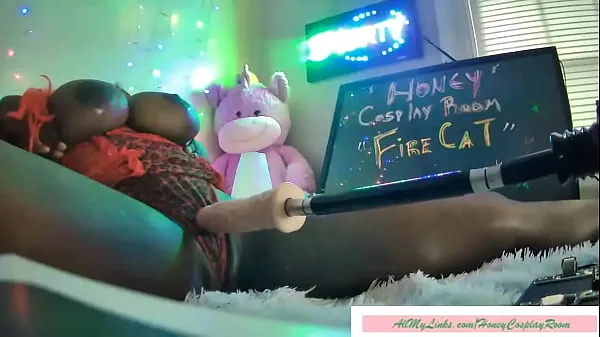 ホットHONEY COSPLAY ROOM - FIRE CAT - セックスマシーンがとても良いセックスをするクールなビデオ
