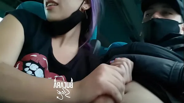 뜨겁Fucking in a copetran bus with a stranger who paid my ticket 멋진 동영상