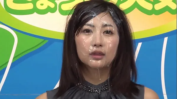 News Announcer BUKKAKE, Japanese, censored, second girl Video keren yang keren