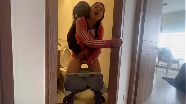 Hot My friend leaves me alone at the hot aunt's house and we fuck in the bathroom cool Videos